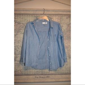 Old Navy Light Denim Button Up